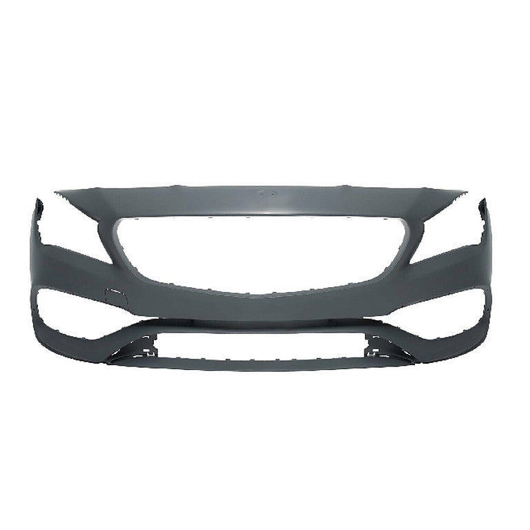 Bumper Front Primed Ptm With Tow Hook Without Active Park Assist Sensor Capa For Mercedes - MB1000540C