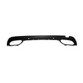Bumper Lower Rear Without Amg Carbon Fiber Texture Black For Mercedes - MB1195108