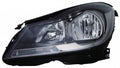 Head Lamp Driver Side Halogen Black Housing Cpe Without Cornering Lamp Capa For Mercedes - MB2502186C