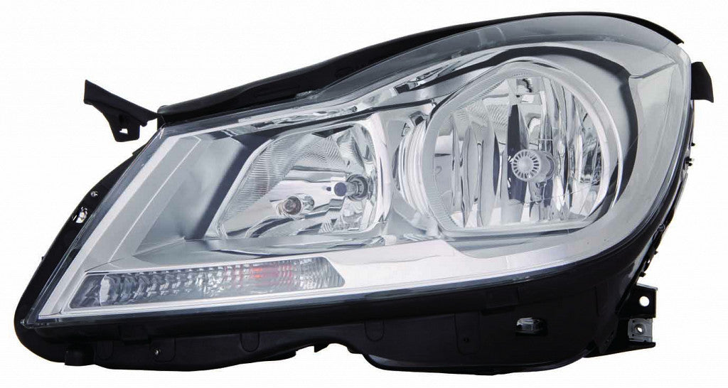 Head Lamp Driver Side Halogen Chrome Housing Sdn Without Cornering Lamp Capa For Mercedes - MB2502187C