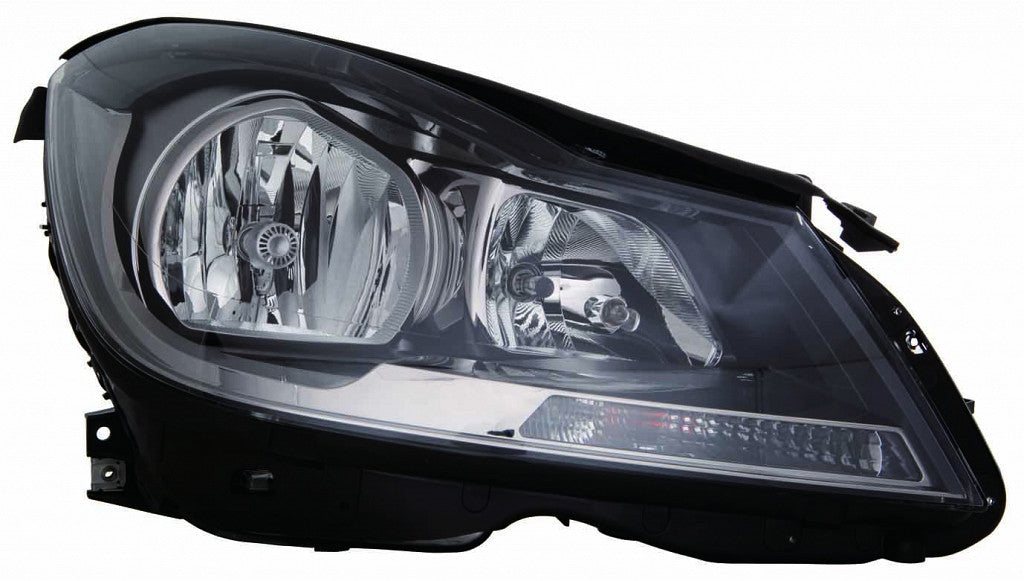 Head Lamp Passenger Side Halogen Black Housing Cpe Without Cornering Lamp High Quality For Mercedes - mb2503186
