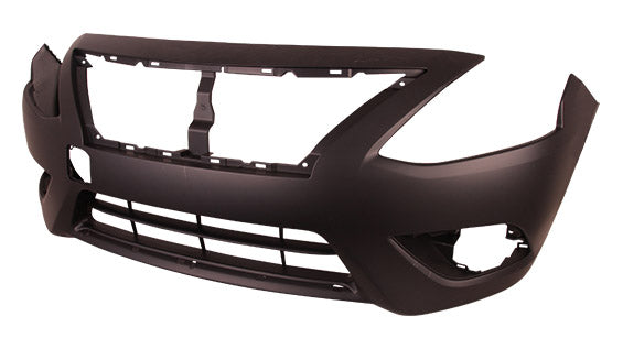 Bumper Front Primed With Chrome Moulding Ptm Capa For Nissan - NI1000300C