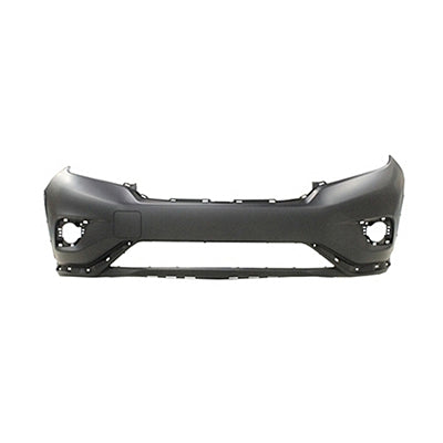 Bumper Front Primed With Textured Black Lower For Nissan - NI1000305