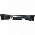 Bumper Face Bar Front Black Without Fog Lamps Steel For Nissan - NI1002144