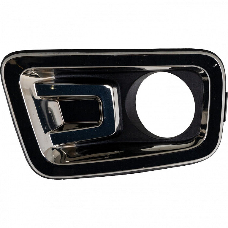 Fog Lamp Bezel Front Driver Side Smoke Chrome Textured Black For Nissan - NI1038170