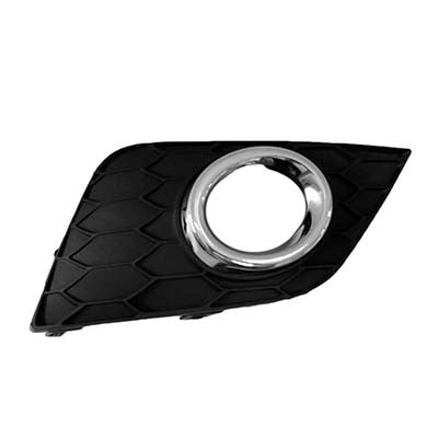 Fog Lamp Bezel Front Passenger Side Matt Black/Chrome For Nissan - NI1039143