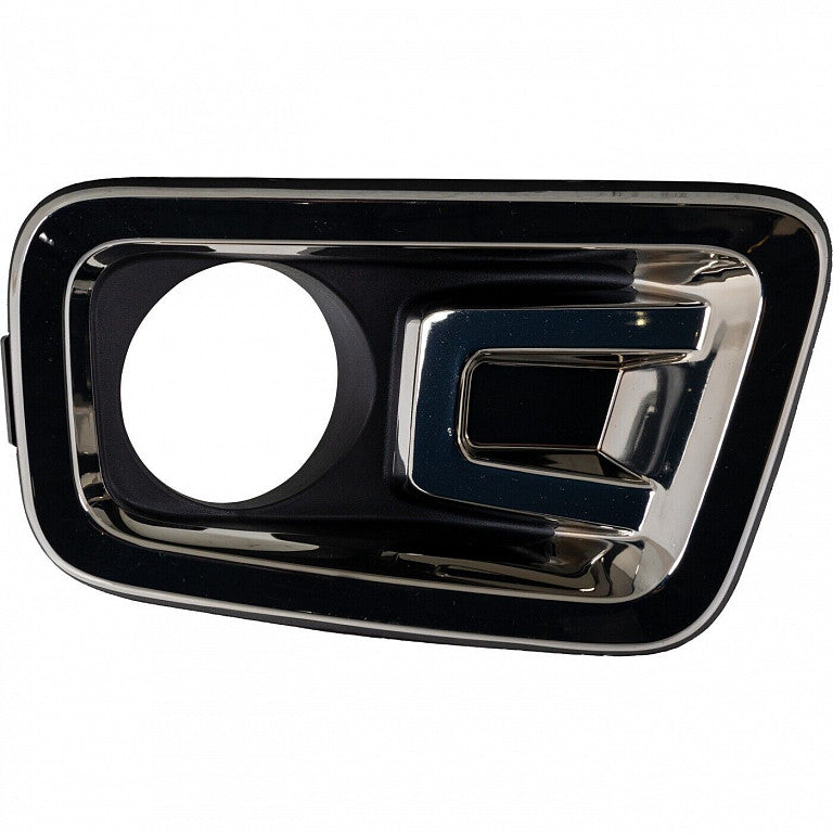 Fog Lamp Bezel Front Passenger Side Smoke Chrome Textured Black For Nissan - NI1039170