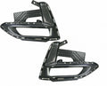 Fog Lamp Bezel Front Passenger Side Ptd Gloss Black For Nissan - NI1039173