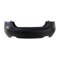 Bumper Rear Primed Without Sensor Hole With Textured Lower Center Body Line Band For Nissan - NI1100307