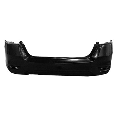 Bumper Rear Primed Sr With Textured Lower (Driver Side Exhaust Cut) For Nissan - NI1100313