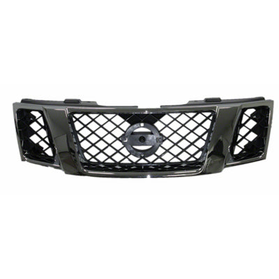 Grille Assy Matte-Black With Chrome Mldg For Nissan - NI1200251
