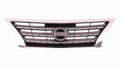 Grille Painted Dark Silver/Black With Chrome Mldg Sr For Nissan - NI1200253