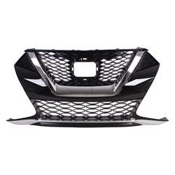 Grille Ptd Black With Chrome Moulding Without Camera S/Sv/Sl Model For Nissan - NI1200297
