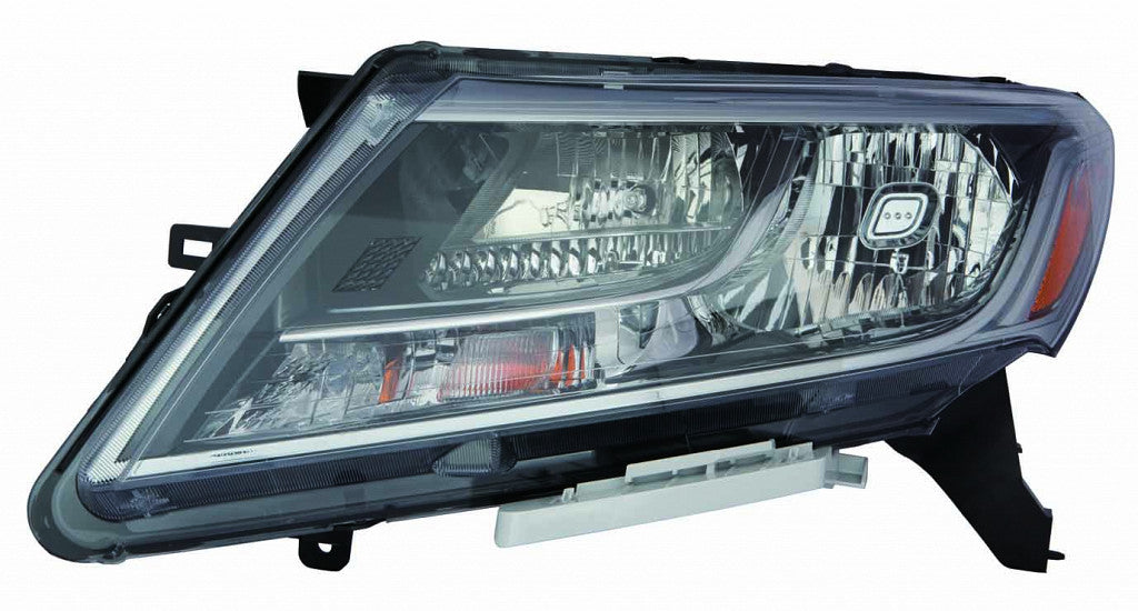Head Lamp Driver Side Halogen Chrome Bezel Capa For Nissan - NI2502221C