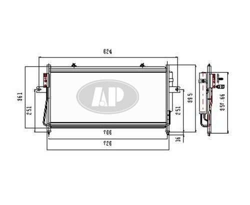Condenser (3100) 01/03-04 For Nissan - NI3030158