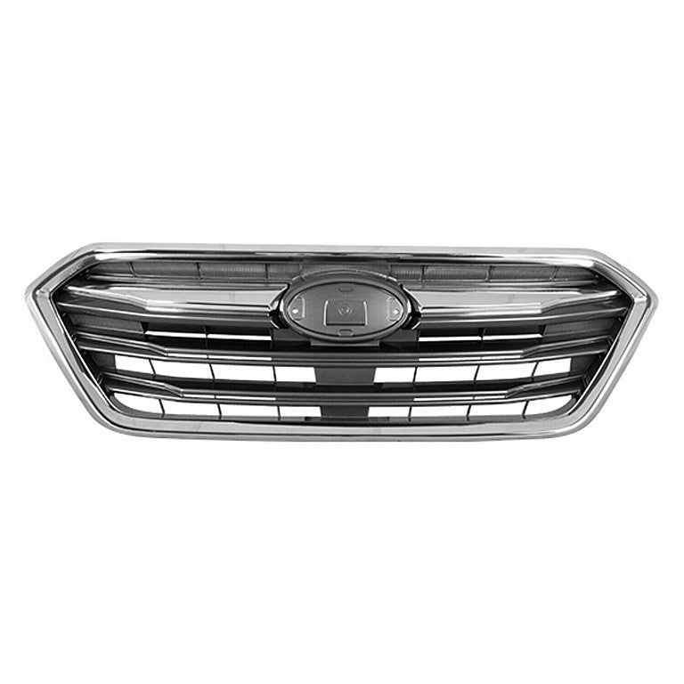 Grille Front Dark Gray With Chrome Molding Without Emblem For Subaru - SU1200181
