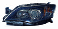 Head Lamp Driver Side Black Halogen Capa For Subaru - SU2502125C