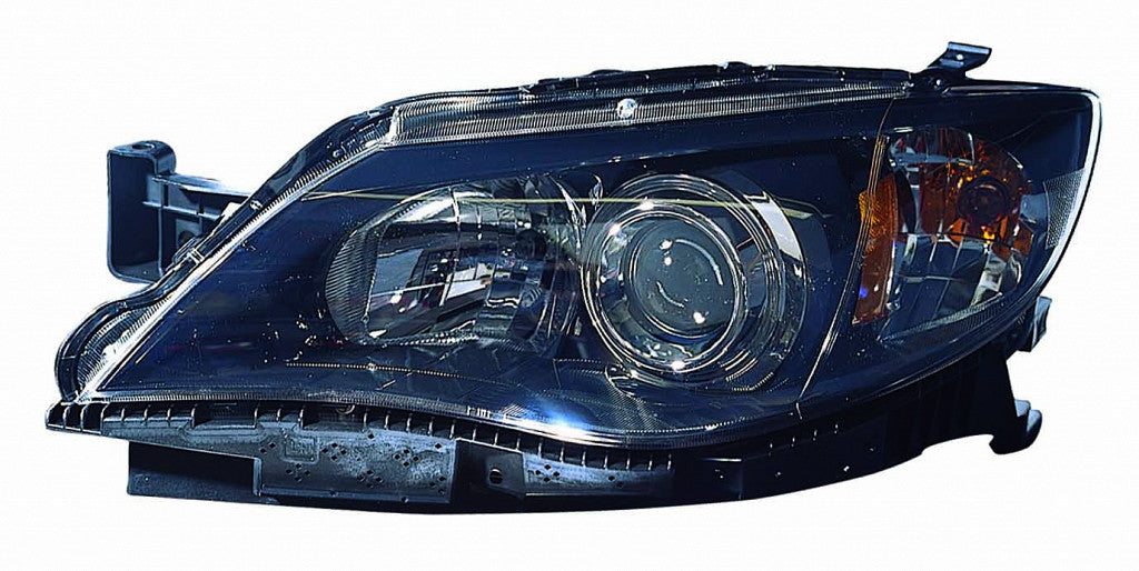 Head Lamp Driver Side Black Halogen Capa For Subaru - SU2502125C