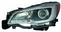 Head Lamp Driver Side Halogen With Black Bezel/Chrome Trim 3.6L Capa For Subaru - SU2502149C