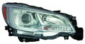 Head Lamp Driver Side Halogen With Chrome Bezel 2.5I Model Capa For Subaru - SU2502151C