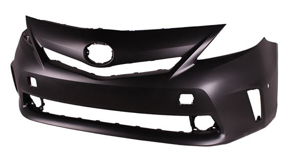 Bumper Front Primed With Sensor Without Washer Hole Capa For Toyota - TO1000389C