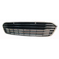 Grille Lower Painted Silvr Gray With Chrome Mldg With Sensor Hole For Toyota - TO1036153
