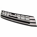Grille Lower Matte Black With Silver Moulding For Toyota - TO1036173
