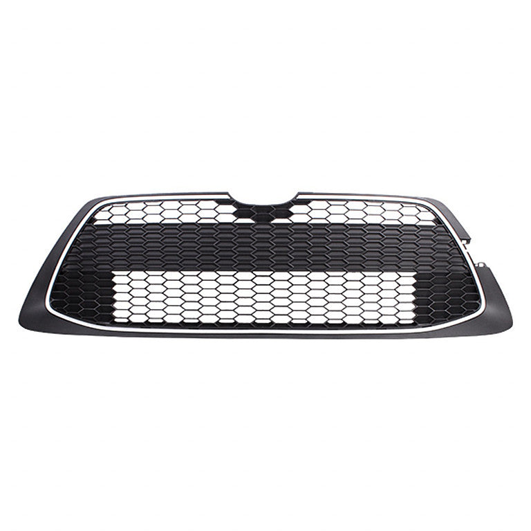 Grille Front Lower Textured Black With Ptd Silver Molding/Tow Hook For Toyota - TO1036218
