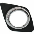 Fog Lamp Bezel Front Passenger Side Base/Sport Matte Finish With Chrome Ring For Toyota - TO1039129