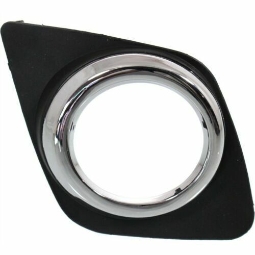 Fog Lamp Bezel Front Passenger Side Base/Sport Matte Finish With Chrome Ring For Toyota - TO1039129