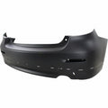 Bumper Rear Primed With Spoiler Hole Capa For Toyota - TO1100267C