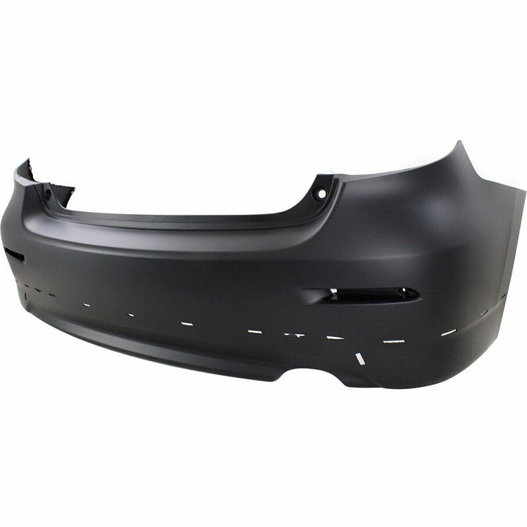 Bumper Rear Primed With Spoiler Hole For Toyota - TO1100267