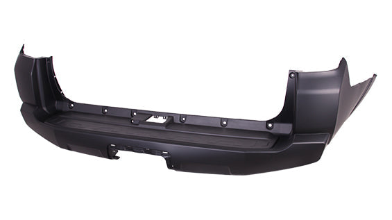 Bumper Rear Primed Without Sensor Hole Without Chrome Trim Premium For Toyota - to1100312