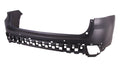 Bumper Rear Upper Primed With Sensor Use With Chrome Reflector Light Trim Capa For Toyota - TO1114104C