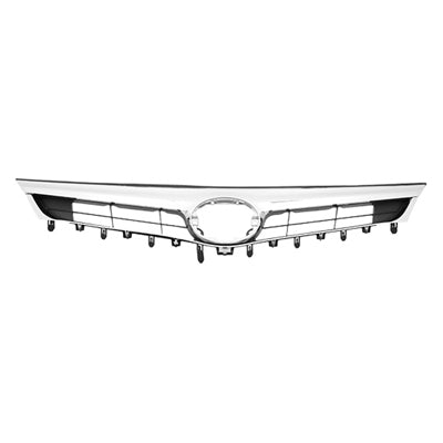 Grille Matte-Black With Chrome Mldg Without Pre-Collision Without Emblem For Toyota - TO1200357