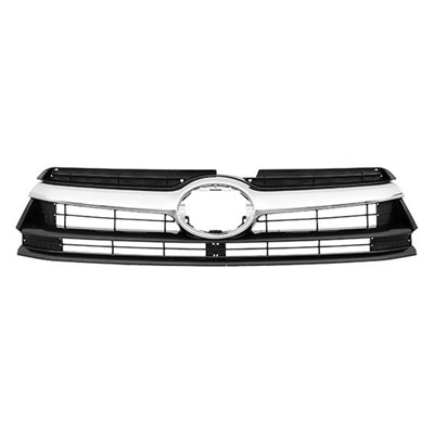 Grille Painted Dark Gray With Chrome Moulding For Toyota - TO1200371U