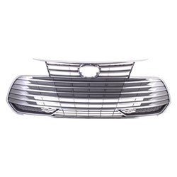 Grille Silver Gray Without Sensor/Camera Ltd/Xle Models(Bar Style) For Toyota - TO1200436