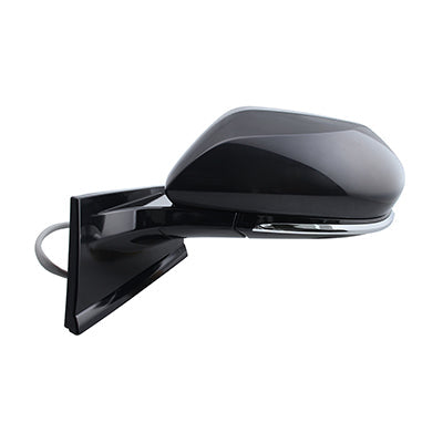 Door Mirror Driver Side Power Heated Gloss Black Cover Without Blind Spot For Toyota - TO1320355