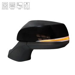 Door Mirror Driver Side Power Ptm Htd With Signal/Blind Spot (7 Pin Plug) For Toyota - TO1320415