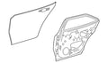 Door Rear Driver Side Steel For Toyota - TO1502997U