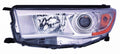Head Lamp Driver Side With Bright Chrome Bezel For Toyota - TO2502221V
