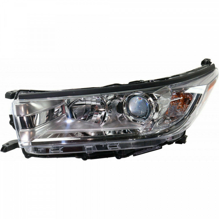 Head Lamp Driver Side With Smoked Chrome With Chrome Bezel Without Led Drl Le/Le Plus/Xle Model High Quality For Toyota - to2502251