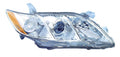 Head Lamp Passenger Side Japan Built(Lens And Housing)High Quality Capa For Toyota - TO2503167C