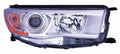 Head Lamp Passenger Side With Bright Chrome Bezel Capa For Toyota - TO2503221C