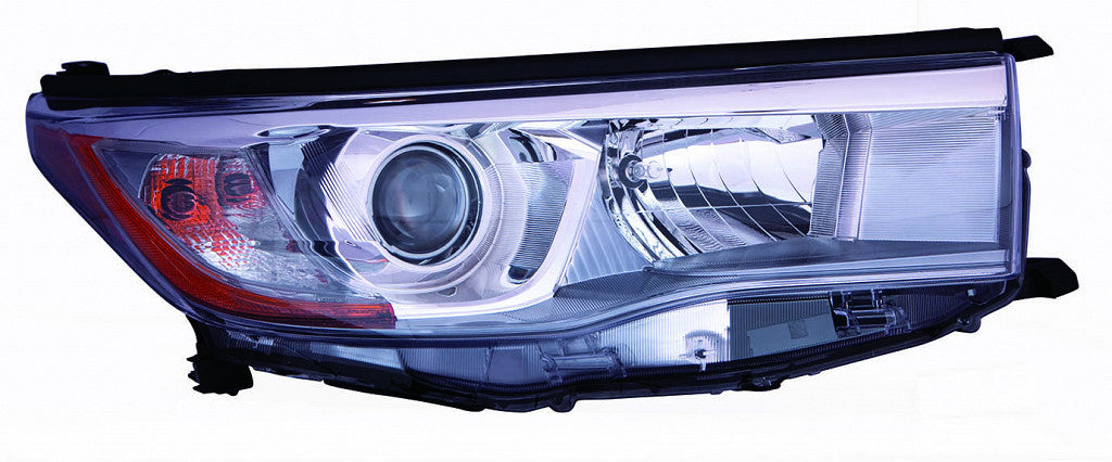 Head Lamp Passenger Side With Smoked Chrome Bezel Capa For Toyota - TO2503225C