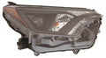 Head Lamp Passenger Side With  Black Bezel Halogen North American Built For Toyota - TO2503268U