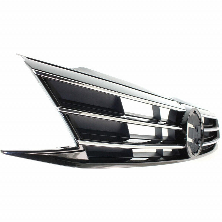 Grille Black With Chrome Moulding Exclude Gli With Collision Warning Sdn Same As Vw1200165 For Volkswagen - VW1200168U