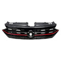 Grille Front Gloss Black Red Molding Gli Models For Volkswagen - VW1200178