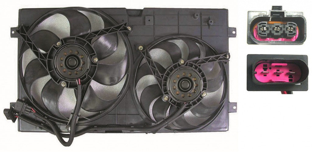 Cooling Fan Assy With 3 Pin Connectors For Volkswagen - VW3115101
