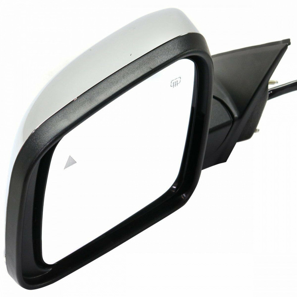Door Mirror Driver Side Power With Blind Spot Detection Without Dimming Chrome For Jeep - CH1320416